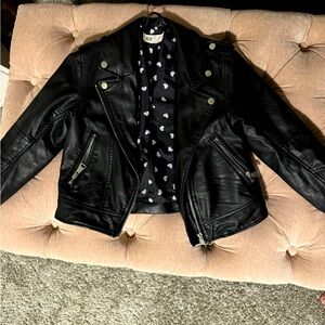 H & M kids leather jacket. Size 6/7